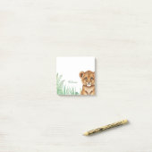 Personalized Lion Safari Sticky Notes ポストイット (デスク上)
