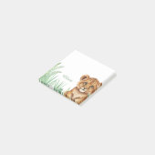 Personalized Lion Safari Sticky Notes ポストイット (アングル)