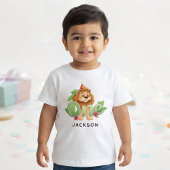 Personalized Lion-Themed Baby Shirt ベビーTシャツ