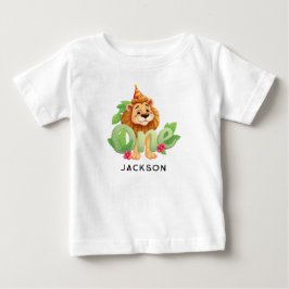 Personalized Lion-Themed Baby Shirt ベビーTシャツ