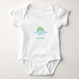 Personalized, little dinosaur baby bodysuit ベビーボディスーツ