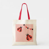 Personalized Little Lady Ladybug Favor Tote Bag トートバッグ (裏面)