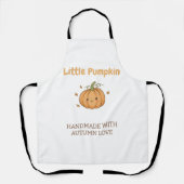 Personalized Little Pumpkin Baby Blanket エプロン (正面)