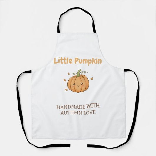 Personalized Little Pumpkin Baby Blanket エプロン (正面)