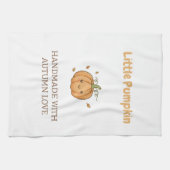 Personalized Little Pumpkin Baby Blanket キッチンタオル (横)