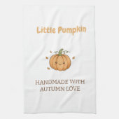 Personalized Little Pumpkin Baby Blanket キッチンタオル (縦)