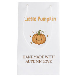 Personalized Little Pumpkin Baby Blanket スモールペーパーバッグ