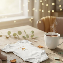 Personalized Little Pumpkin Baby Blanket ベビーボディスーツ