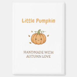 Personalized Little Pumpkin Baby Blanket マグネット