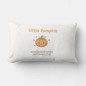 Personalized Little Pumpkin Baby Blanket ランバークッション (正面)