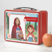 Personalized Little Red Riding Hood Lunch Box メタルランチボックス (インサイチュ)