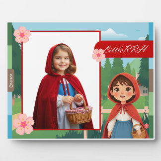 Personalized Little Red Riding Hood Tabletop Photo フォトプラーク