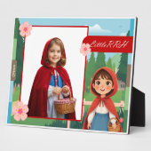 Personalized Little Red Riding Hood Tabletop Photo フォトプラーク (側面)