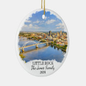 Personalized Little Rock Ornament, Custom Arkansas セラミックオーナメント (右)