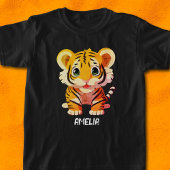Personalized Little Tiger ベビーTシャツ