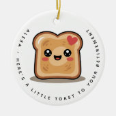 Personalized Little Toast to Your Retirement Gift セラミックオーナメント (正面)