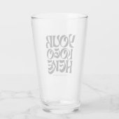 Personalized Logo and Text Beer Glasses タンブラーグラス (裏面)