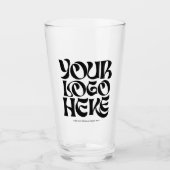 Personalized Logo and Text Beer Glasses タンブラーグラス (正面)
