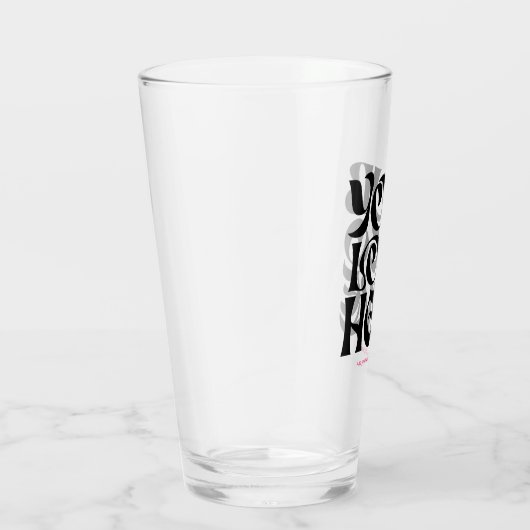 Personalized Logo and Text Beer Glasses タンブラーグラス (右)