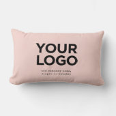 Personalized Logo and Text Corporate ランバークッション (正面)