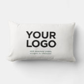 Personalized Logo and Text Corporate ランバークッション (正面)