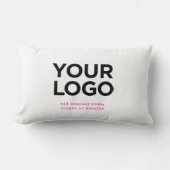 Personalized Logo and Text Corporate ランバークッション (正面)