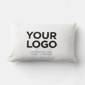Personalized Logo and Text Corporate ランバークッション (正面)