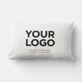 Personalized Logo and Text Corporate ランバークッション (正面)