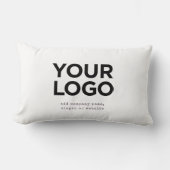 Personalized Logo and Text Corporate ランバークッション (正面)