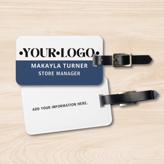 Personalized Logo Blue ラゲッジタグ