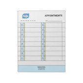 Personalized Logo Business Appointments Notepad ノートパッド (回転)
