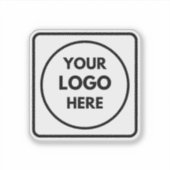Personalized Logo Business Promo QR Code label シール (正面)