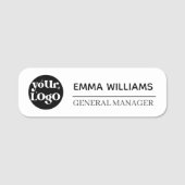 Personalized Logo Employee Magnetic Or Safety Pin 名札 (正面)