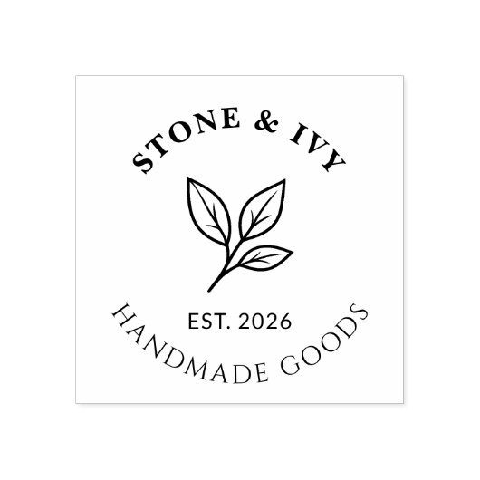 Personalized Logo Rubber Stamp ラバースタンプ (インプリント)