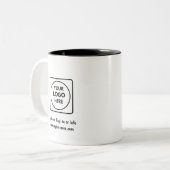 Personalized Logo Two Tone Business Promo mug ツートーンマグカップ (正面左)