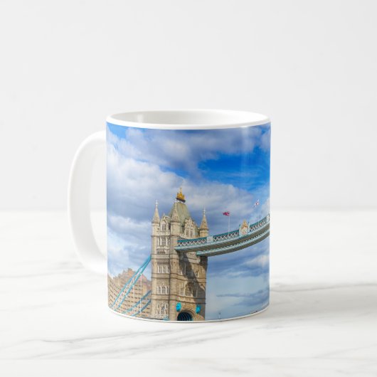Personalized London Bridge コーヒーマグカップ (正面左)
