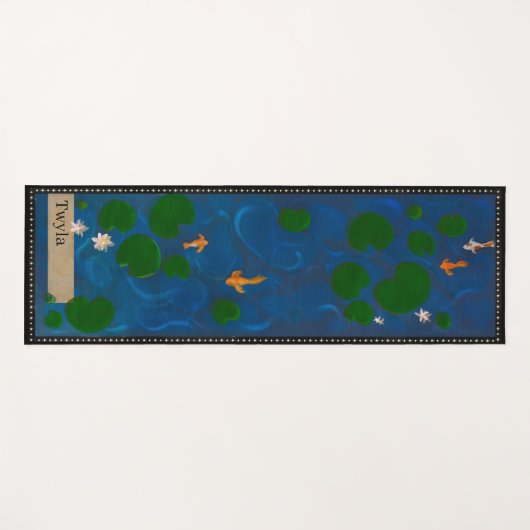 Personalized Lotus Pond ヨガマット (正面(横))