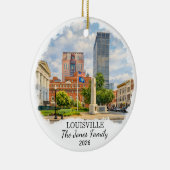 Personalized Louisville Ornament, Custom Kentucky セラミックオーナメント (右)