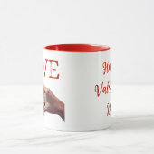 Personalized LOVE Acronym Photo  マグカップ (中央)
