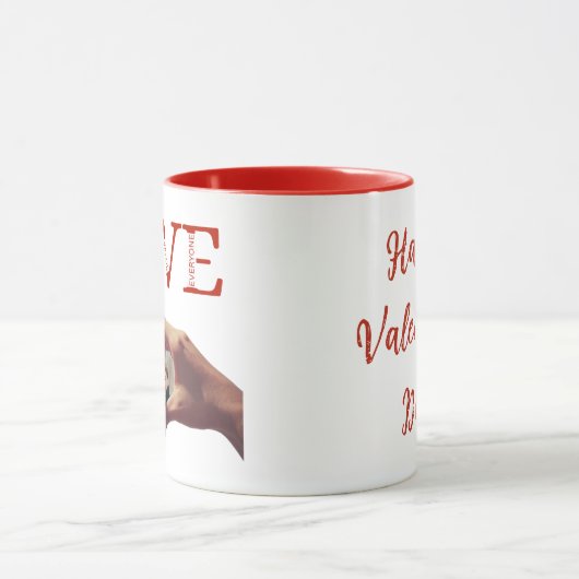 Personalized LOVE Acronym Photo マグカップ (中央)