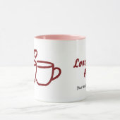 Personalized Love Brews Here Couple Coffee Mug マグカップ (中央)