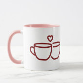 Personalized Love Brews Here Couple Coffee Mug マグカップ (左)