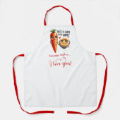 Personalized Love Gift Apron Cartoon Food Quotes エプロン (正面)