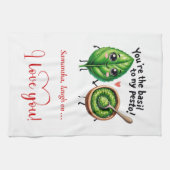 Personalized Love Gift Kitchen Towel Cartoon Food キッチンタオル (横)