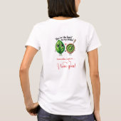Personalized Love Gift Women T-Shirt Cartoon Food Tシャツ (裏面)