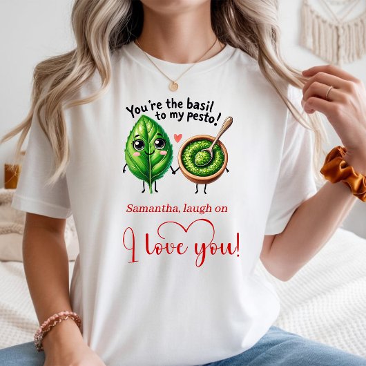 Personalized Love Gift Women T-Shirt Cartoon Food Tシャツ