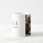 Personalized Love is a Four Legged Word Photo コーヒーマグカップ (中央)