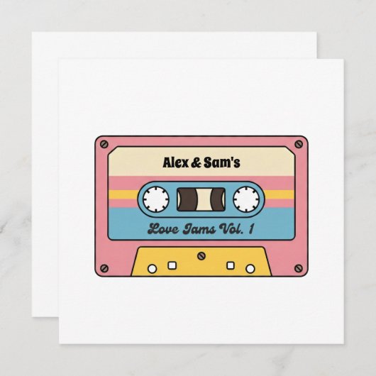 Personalized Love Jams Cassette Tape – Custom Name (正面/裏面)