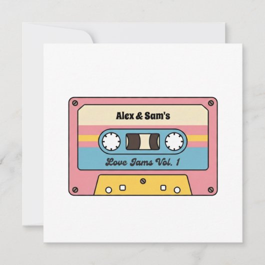 Personalized Love Jams Cassette Tape – Custom Name (正面)
