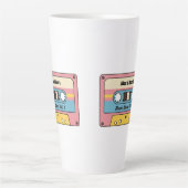 Personalized Love Jams Cassette Tape – Custom Name カフェラテマグ (正面)